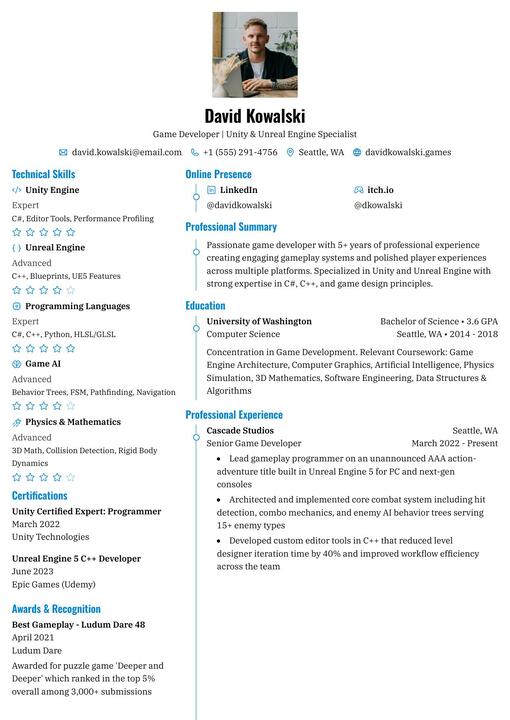 Resume Template Left